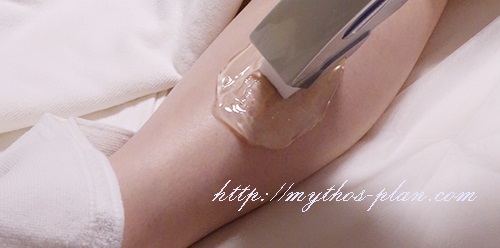 ライト脱毛ではジェルをたっぷり塗る